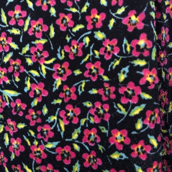 TopShop Mini Velvet Floral Dress - Picture 2 of 3
